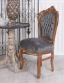 krzesło szara tapicerka meble barokowe
