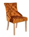 tapicerowane krzesło country club złote
