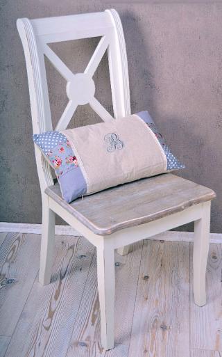 krzesło w stylu cottage shabby chic