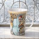 Kubek Zima Cztery Pory Roku Alfons Mucha
