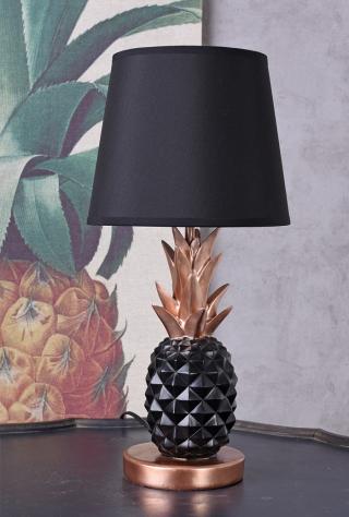 czarny ananas designerska lampa w stylu jungle