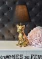 designerska lampa figura złoty chihuahua