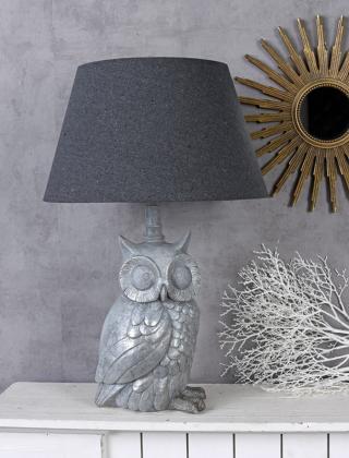 lampa figura sowy styl rustykalny