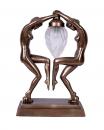Lampa w Stylu Art Deco Figury Kobiet