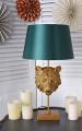 lampa szmaragdowo-złota głowa tygrysa 57 cm