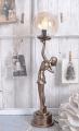 lampa z figurą kobiety styl art deco