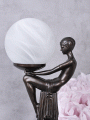 lampa figura kobiety max le verrier art deco
