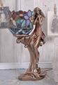 lampa witrażowa figura kobiety wiedeńska secesja