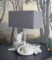 lampa figura leżącego kota figury zwierząt 39 cm