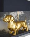 lampa złoty jamnik figury zwierząt