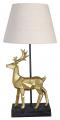 lampa złoty jeleń figury zwierząt 61 cm