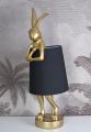 lampa złoty królik figury zwierząt 68 cm