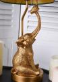 lampa figura złoty słoń styl jungle figury zwierząt 52 cm