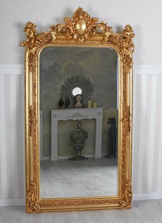 okazałe lustro w stylu barokowym 160 x 85 cm