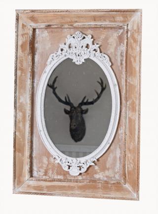 lustro w stylu rustykalnym shabby chic