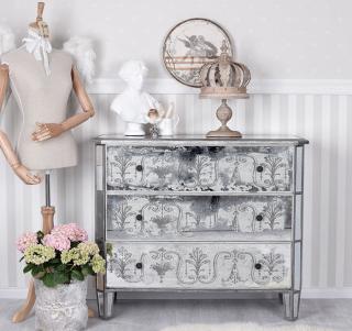 wenecka lustrzana komoda w stylu rokoko