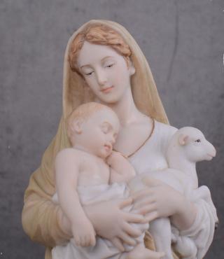 madonna z dzieciątkiem i z barankiem