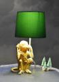 lampa szmaragdowo-złota małpka z hawajską girlandą