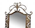 duże lustro w stylu rustykalnym shabby chic