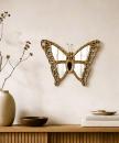 Lustro Motyl Styl Art Deco Dekoracje Ściany 25 x 19 cm
