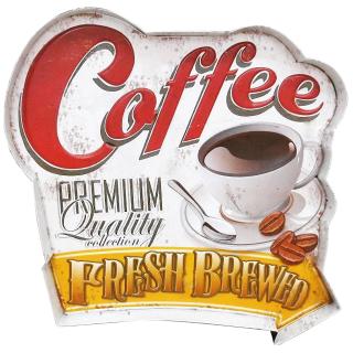 retro szyld coffe premium quality 55 x 56 cm