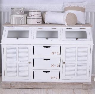 ogromna komoda kuchenna w stylu rustykalnym shabby chic