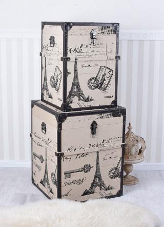 paryskie wspomnienia dwa kufry w stylu vintage