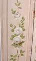 parawan z motywem różanym trzy skrzydła shabby chic