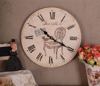 retro zegar w stylu francuskim
