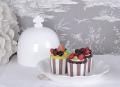 patera z kloszem w stylu shabby chic