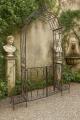 pergola ogrodowa vintage dwa kwietniki bramka