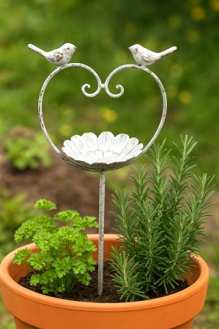 podpórka do roślin poidełko dla ptaków dekoracje ogrodowe 104 cm