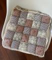 poduszka na krzesło patchwork motyw rustykalny 42 x 42 cm