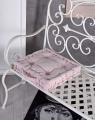 poduszka na krzesło różowy aksamit 40 x 40 cm