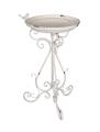 białe poidełko figura ptaszka dekoracja ogrodowa shabby chic