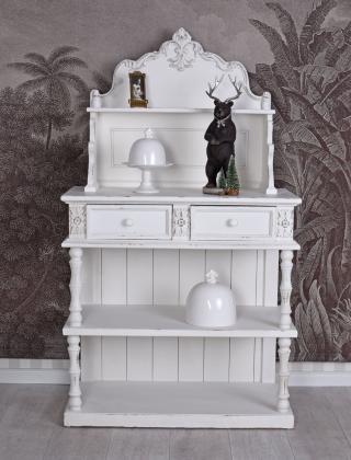 regał z nadstawką styl prowansalski dwie szuflady shabby chic