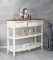 bufet z szufladami w stylu rustykalnym shabby chic