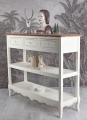 bufet z szufladami w stylu rustykalnym shabby chic