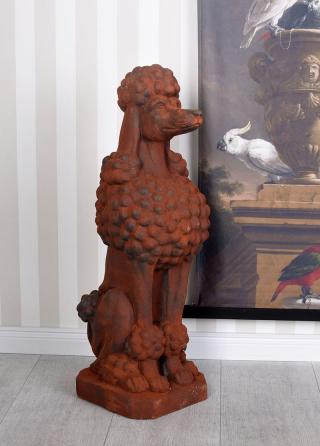 rudy pudel figura ogrodowa figury zwierząt 80 cm