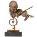 skrzypek popiersie z brązu figura dekoracyjna