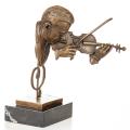 skrzypek popiersie z brązu figura dekoracyjna