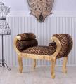 sofa z wolutami w stylu empire panterka