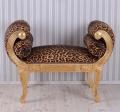 sofa z wolutami w stylu empire panterka