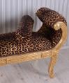 sofa z wolutami w stylu empire panterka