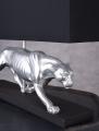 srebrna pantera egzotyczna lampa 60 cm