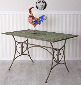 stół ogrodowy prostokątny styl rustykalny 129 x 80 cm