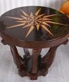 stolik intarsja styl art deco 78 cm