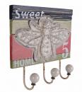 Uroczy Potrójny Wieszak z Napisem Sweet Home