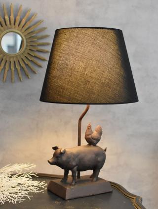 osobliwa lampa w stylu rustykalnym shabby chic
