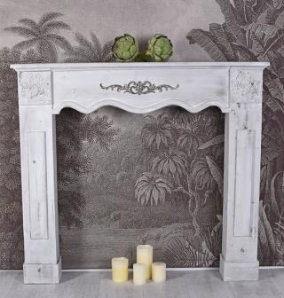 obudowa kominkowa w stylu shabby chic